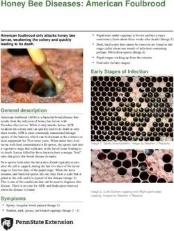 Honey Bee Diseases: American Foulbrood - Penn State ...