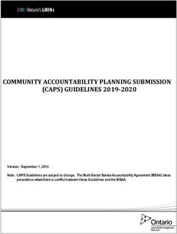 COMMUNITY ACCOUNTABILITY PLANNING SUBMISSION - Central West LHIN