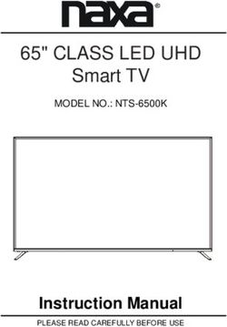 65" CLASS LED UHD Smart TV - Instruction Manual - MODEL NO.: NTS-6500K - Naxa Electronics