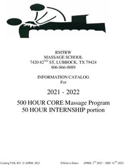 500 HOUR CORE Massage Program 50 HOUR INTERNSHIP portion
