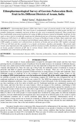 Ethnopharmacological Survey of Garcinia Pedunculata Roxb. Fruit in Six Different Districts of Assam, India