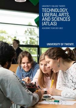 TECHNOLOGY, LIBERAL ARTS, AND SCIENCES (ATLAS) - UNIVERSITY COLLEGE TWENTE ACADEMIC YEAR 2021-2022