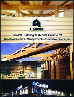 CanWel Building Materials Group Ltd - Third Quarter 2019 Management's Discussion and Analysis