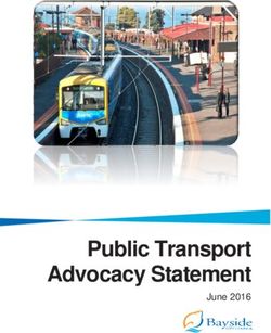 Public Transport Advocacy Statement - June 2016 - Bayside City Council