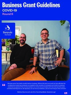Business Grant Guidelines - COVID-19 Round 6