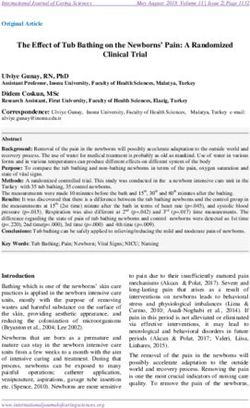 The Effect of Tub Bathing on the Newborns' Pain: A Randomized Clinical Trial