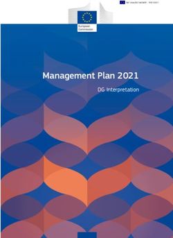 Management Plan 2021 - DRAFT - DG Interpretation - European Commission