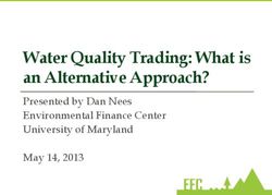 Water Quality Trading: What is an Alternative Approach? - Presented by Dan Nees Environmental Finance Center University of Maryland May 14, 2013