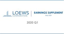 2020 Q1 EARNINGS SUPPLEMENT - May 2020 - Loews Corporation