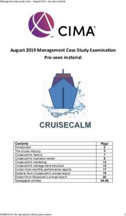 August 2019 Management Case Study Examination Pre-seen material - Astranti