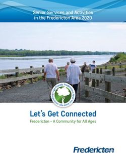 Let's Get Connected Fredericton - A Community for All Ages - Senior Services and Activities in the Fredericton Area 2020