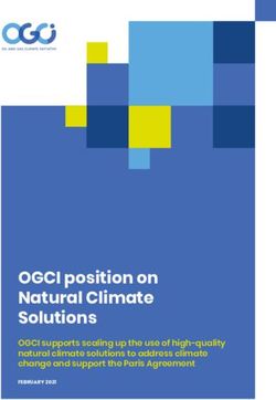 OGCI position on Natural Climate Solutions - OGCI supports scaling up the use of high-quality natural climate solutions to address climate change ...