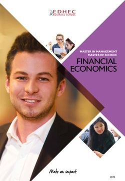 Financial economics master in management master of science - France Alumni