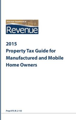 2015 Property Tax Guide for Manufactured and Mobile - Property Tax Guide for Wisconsin Manufactured and Mobile Home Owners
