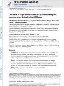 HHS Public Access Author manuscript Public Health Nutr. Author manuscript; available in PMC 2021 June 01.
