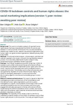 COVID-19 lockdown controls and human rights abuses: the social marketing implications version 1; peer review: awaiting peer review