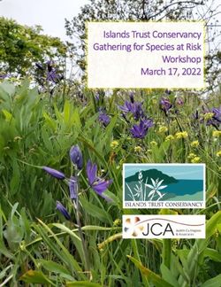 ISLANDS TRUST CONSERVANCY GATHERING FOR SPECIES AT RISK WORKSHOP MARCH 17, 2022 - ITC_2022-04-11_SAR-WORKSHOP_MARCH17-2022_SUMMARY