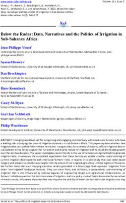 Below the Radar: Data, Narratives and the Politics of Irrigation in Sub-Saharan Africa