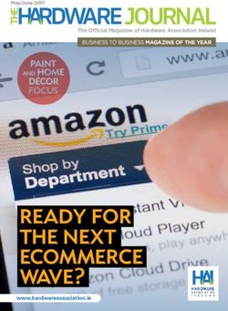 READY FOR THE NEXT ECOMMERCE WAVE? - The Official Magazine of Hardware Association Ireland - The Hardware Journal