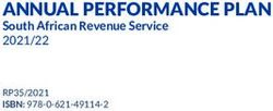 ANNUAL PERFORMANCE PLAN - South African Revenue Service 2021/22 RP35/2021 ISBN: 978-0-621-49114-2 - Parliamentary Monitoring ...