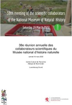 38e réunion annuelle des collaborateurs scientifiques du Musée national d'histoire naturelle