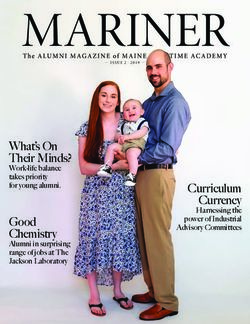 MARINER What's On Their Minds? - Work-life balance takes priority for young alumni.