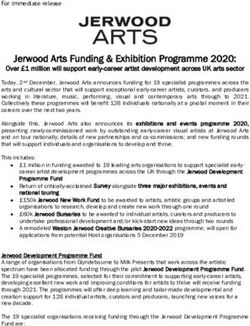 Jerwood Arts Funding & Exhibition Programme 2020