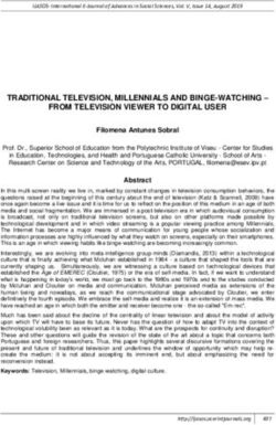 TRADITIONAL TELEVISION, MILLENNIALS AND BINGE-WATCHING - FROM TELEVISION VIEWER TO DIGITAL USER - DergiPark