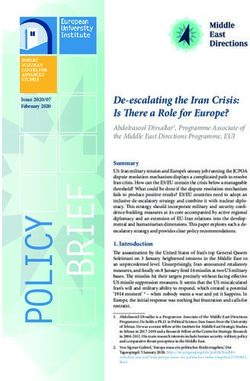 De-escalating the Iran Crisis: Is There a Role for Europe? - EUI Research ...