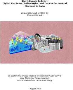 The Influence Industry - Digital Platforms, Technologies, and Data in the General