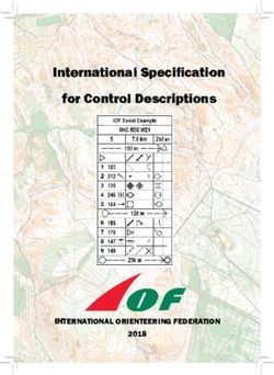 International Specifi cation for Control Descriptions - INTERNATIONAL ORIENTEERING FEDERATION 2018 - International ...
