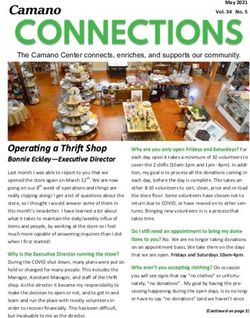 Operating a Thrift Shop - Camano Center
