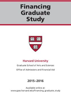 Financing Graduate Study - 2015-2016 Harvard University