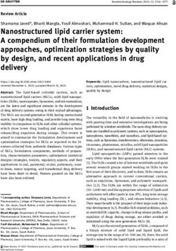Nanostructured lipid carrier system: A compendium of their formulation development approaches, optimization strategies by quality by design, and ...