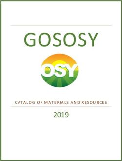 GOSOSY - 2019 CATALOG OF MATERIALS AND RESOURCES