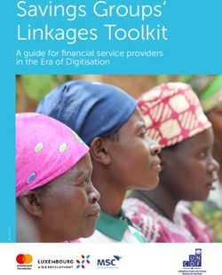 Savings Groups' Linkages Toolkit - A guide for financial service providers in the Era of Digitisation - RFILC
