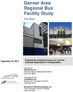 Denver Area Regional Bus Facility Study - Colorado ...