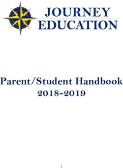 Parent/Student Handbook 2018-2019 - Journey Education
