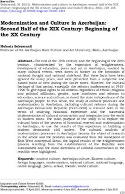 Modernization and Culture in Azerbaijan: Second Half of the XIX Century: Beginning of the XX Century - Linguistics and Culture Review