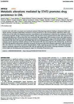 Metabolic alterations mediated by STAT3 promotes drug persistence in CML