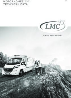 MOTORHOMES 2021 TECHNICAL DATA - QUALITY. TRUST. AT HOME - LMC