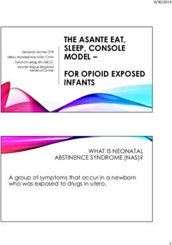 THE ASANTE EAT, SLEEP, CONSOLE MODEL - FOR OPIOID EXPOSED INFANTS - Oregon.gov