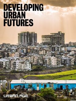 DEVELOPING URBAN FUTURES - London School of Economics