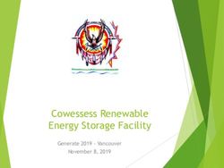 Cowessess Renewable Energy Storage Facility - Generate 2019 - Vancouver November 8, 2019 - Clean Energy BC
