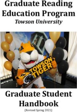 Graduate Reading Education Program - Graduate Student Handbook - Towson University