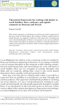 Theoretical frameworks for working with harder to reach families: lines, curlicues, and spirals: comment on Donovan and Pocock