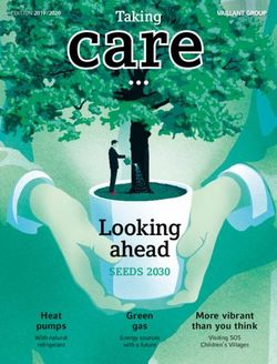 Looking ahead - Taking - SEEDS 2030