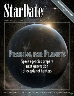 Probing for Planets Space agencies prepare next generation of exoplanet hunters - Stardate.org