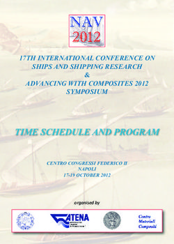 TIME SCHEDULE AND PROGRAM - 17TH INTERNATIONAL CONFERENCE ON SHIPS AND SHIPPING RESEARCH ADVANCING WITH COMPOSITES 2012 SYMPOSIUM