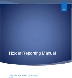 Holder Reporting Manual 2021 - Maine.gov